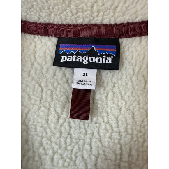 Patagonia womens Sherpa Fleece 1/4-Zip Pullover Jacket XL Natural (bin ii93) - Picture 3 of 9